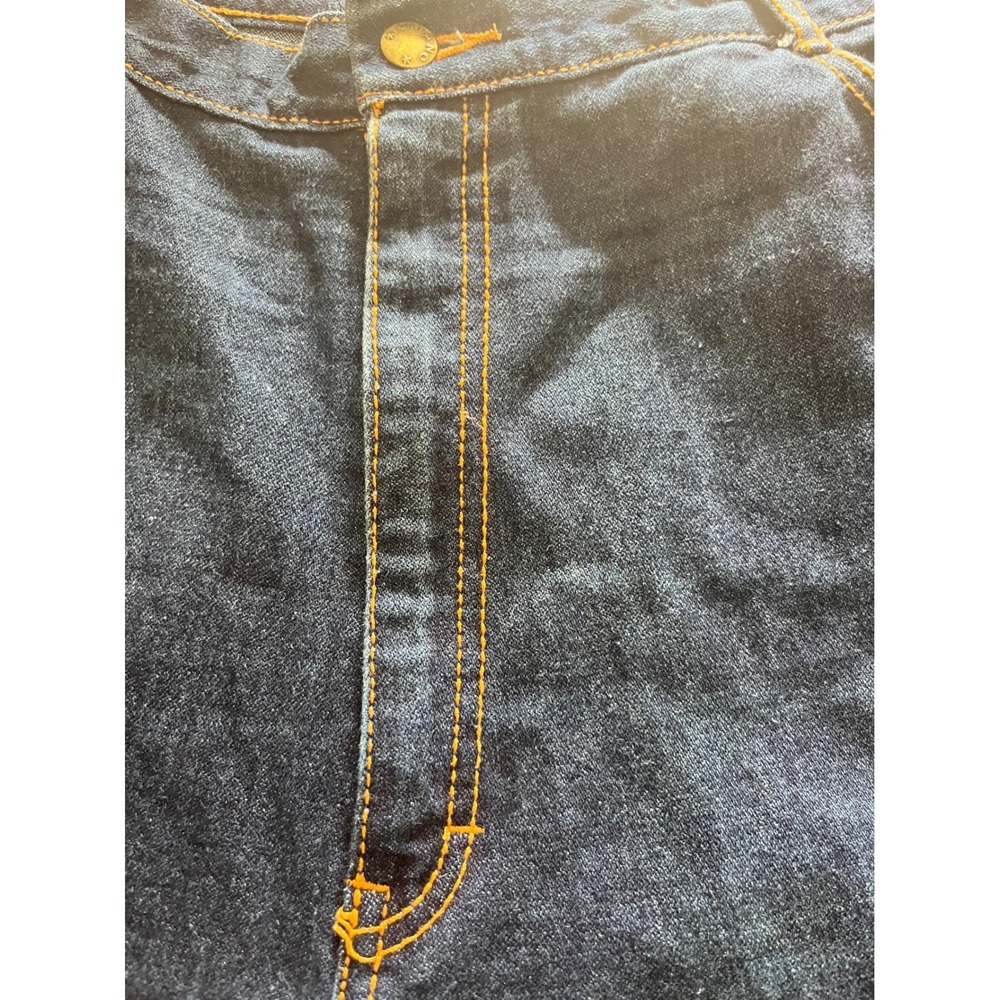GITANO Straight Leg Jeans Vintage High Waist Women 36 Dark Blue Excellent Denim - Picture 4 of 6